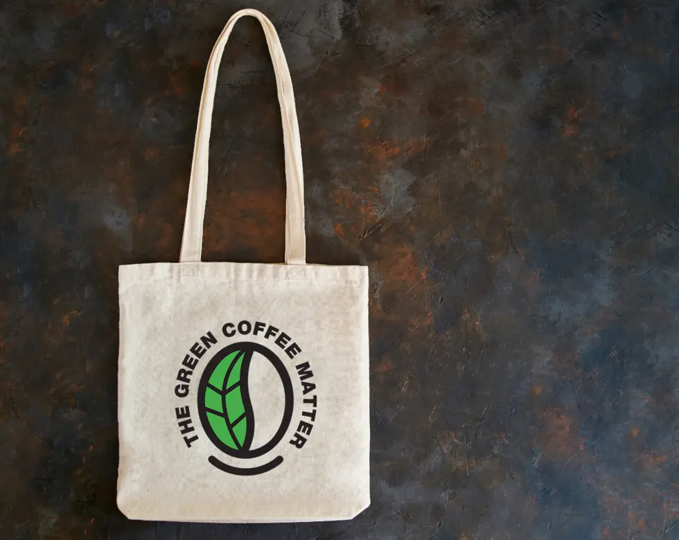 Mockup de embalagem The Green Coffee Matter